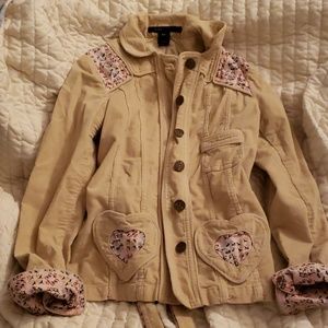 Marc Jacobs yellow floral spring  jacket xs